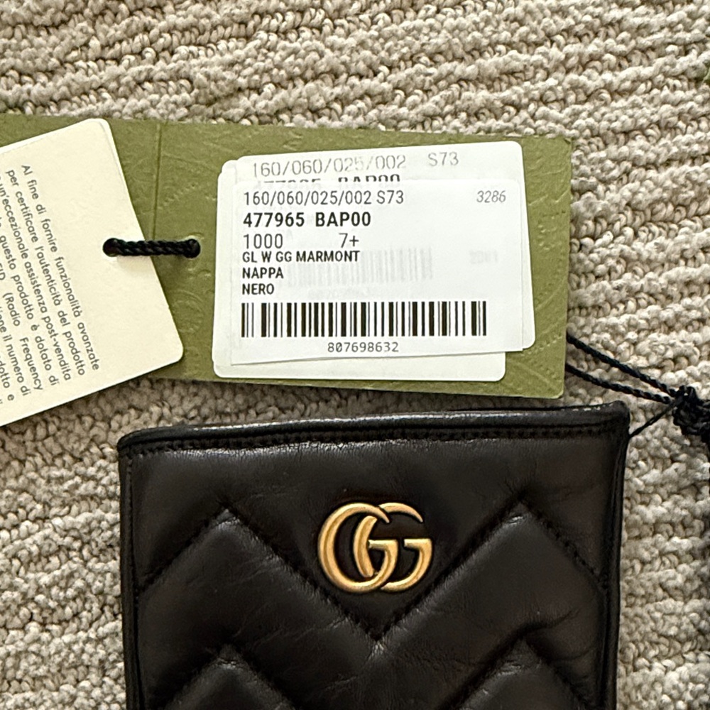 Gucci - GG Marmont Leather Gloves - new in box - Picture 2 of 5